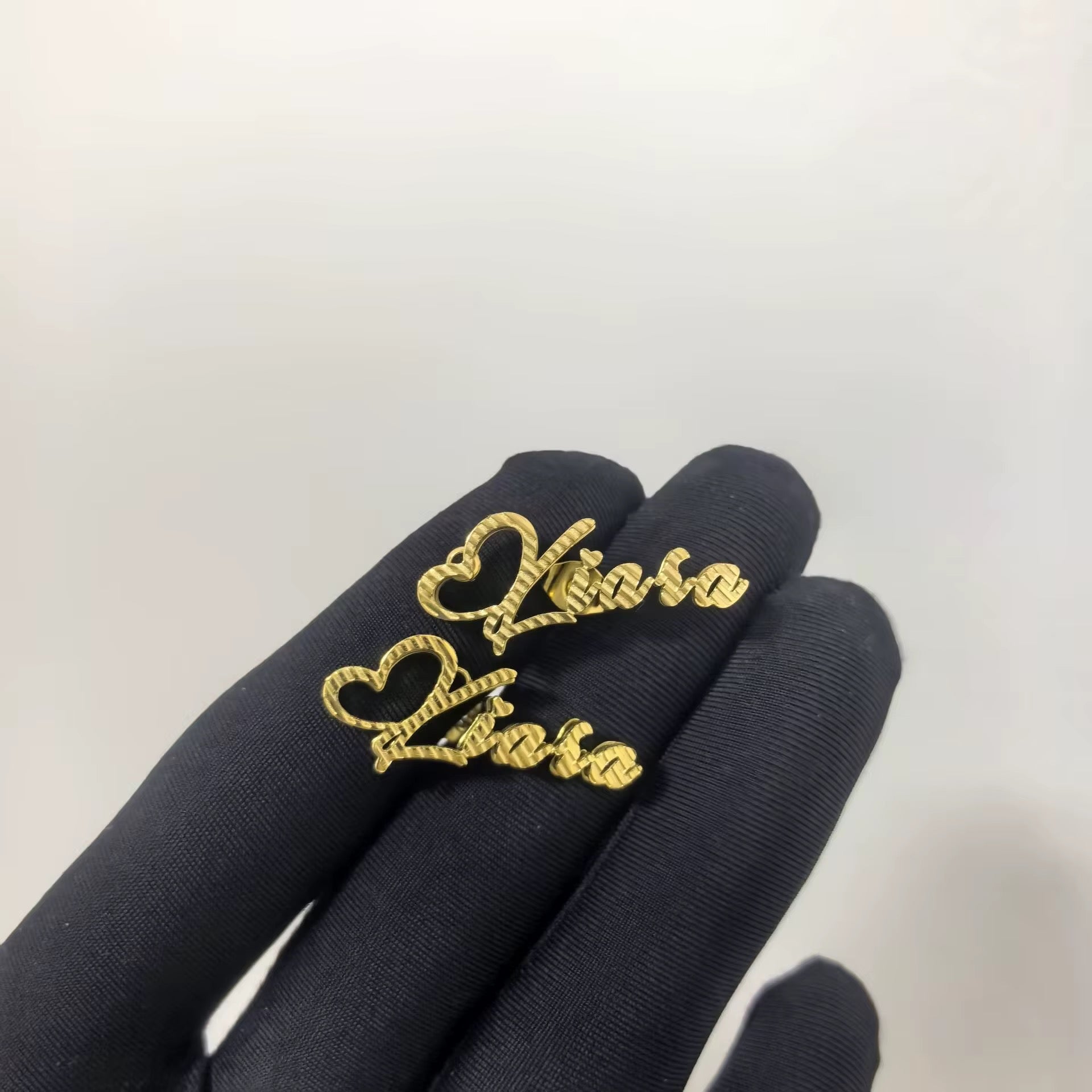 Heart Double Plated Studs