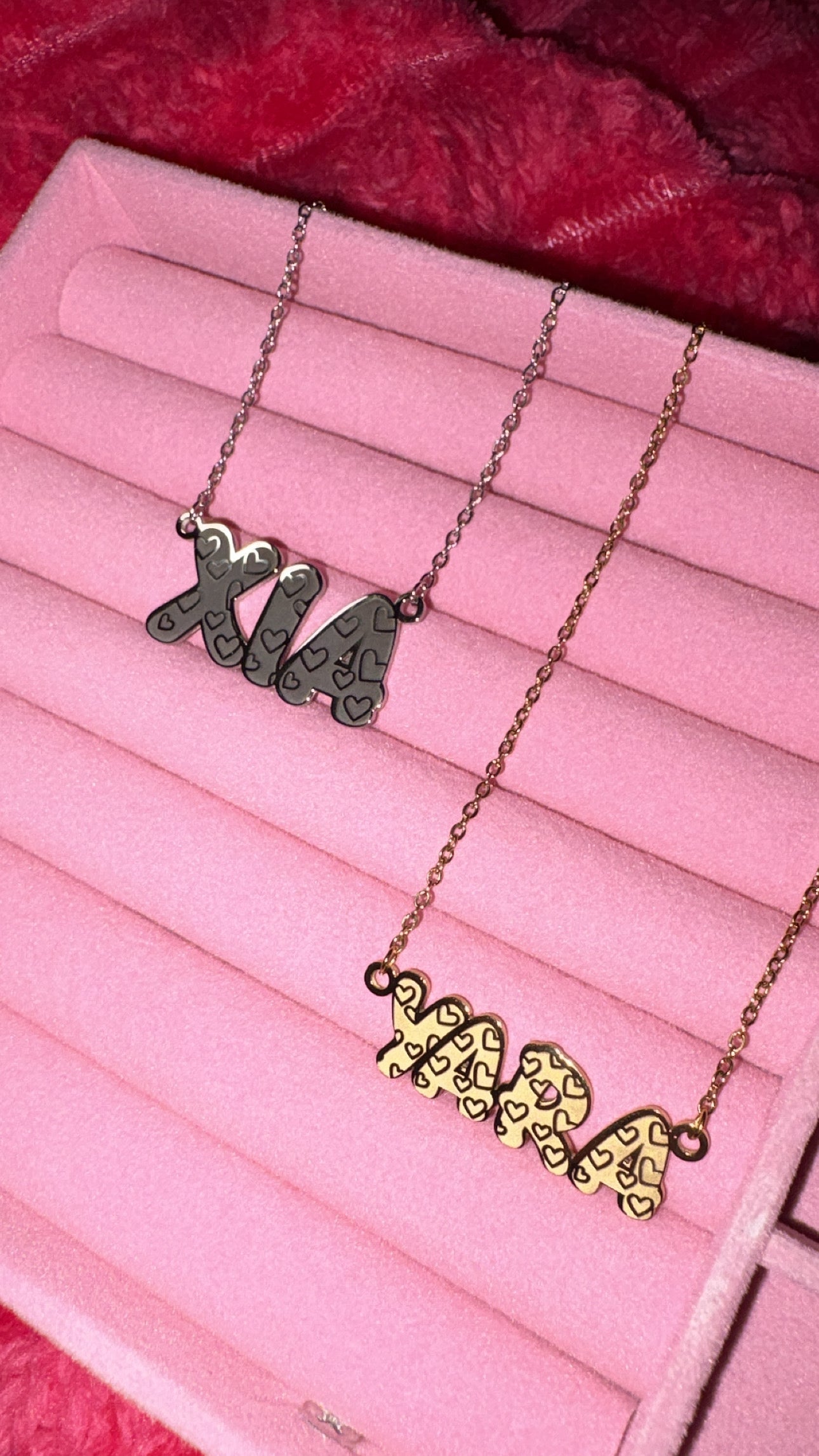 Custom Heart Engraved Necklace