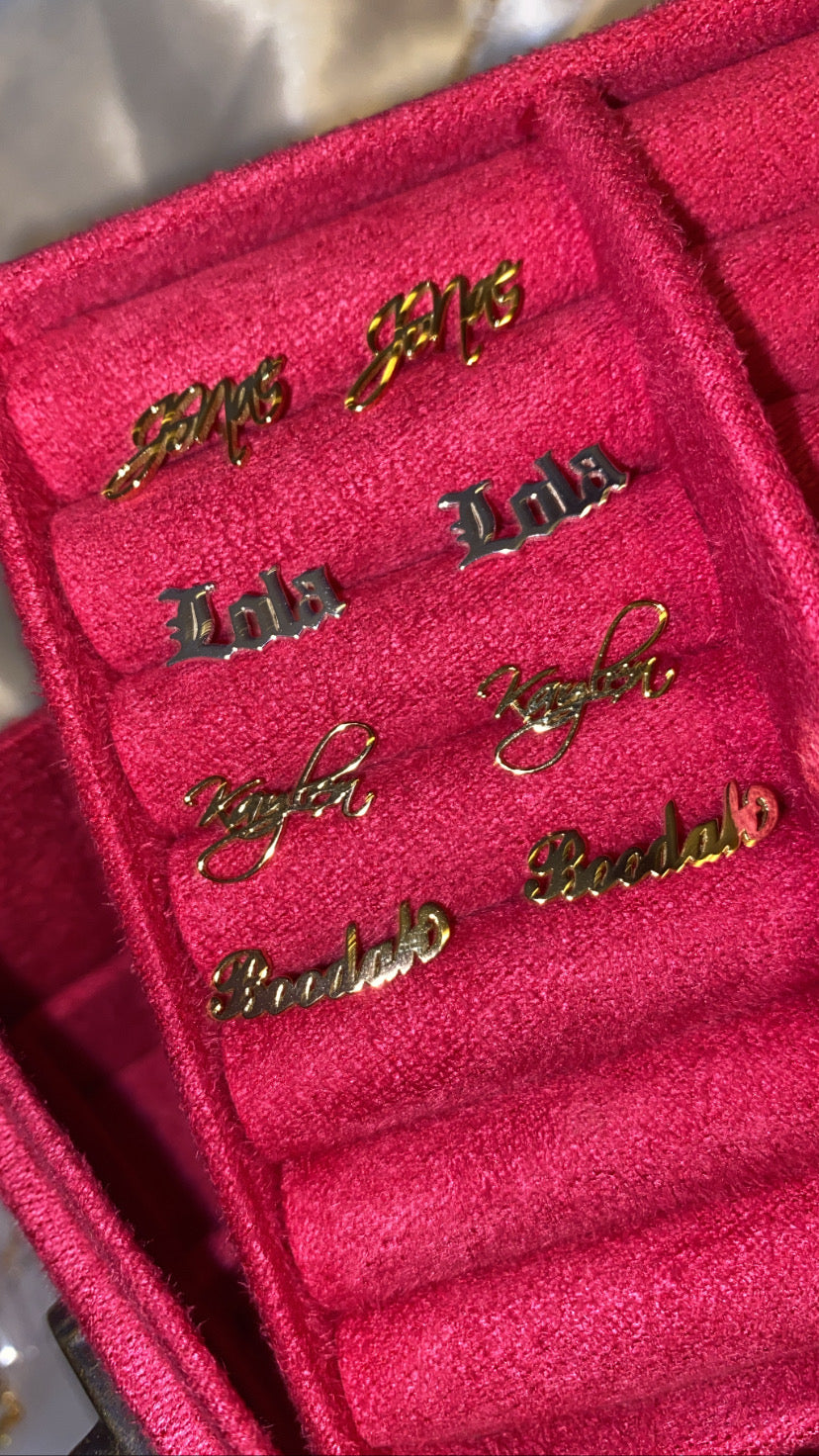 Custom Name Earrings