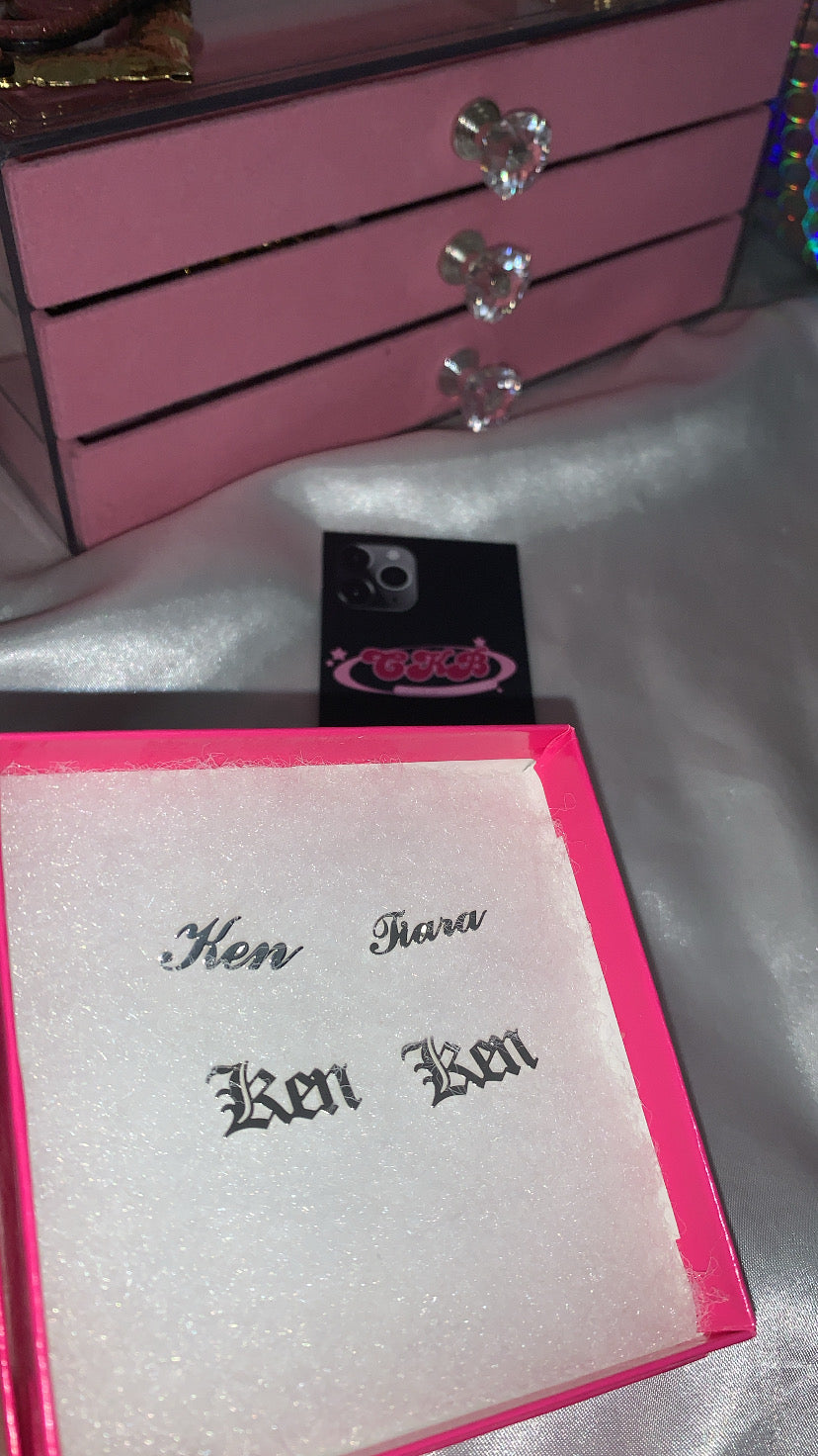 Custom Name Earrings