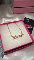 Heart Script Nameplate